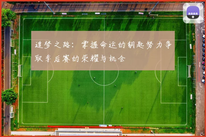 追梦之路：掌握命运的钥匙努力争取季后赛的荣耀与机会